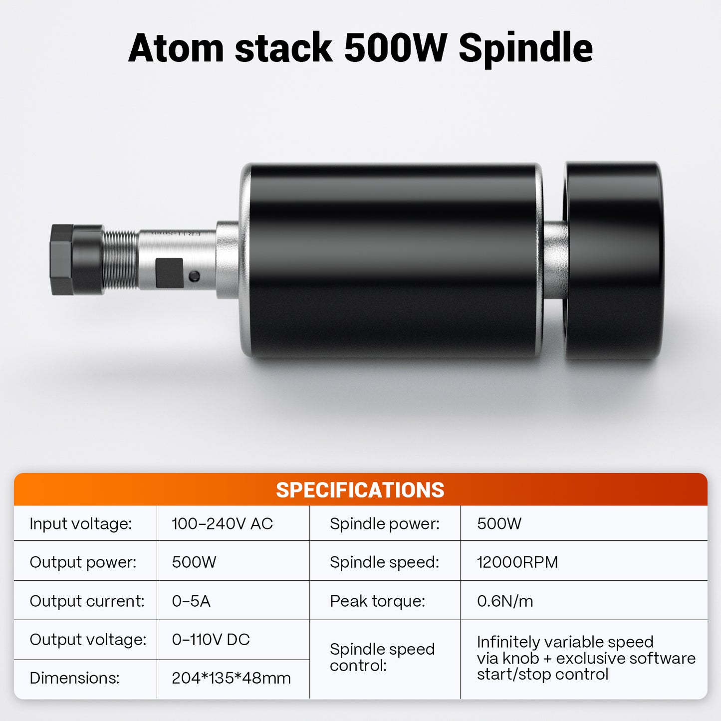 WIZMAKER 500W Spindle