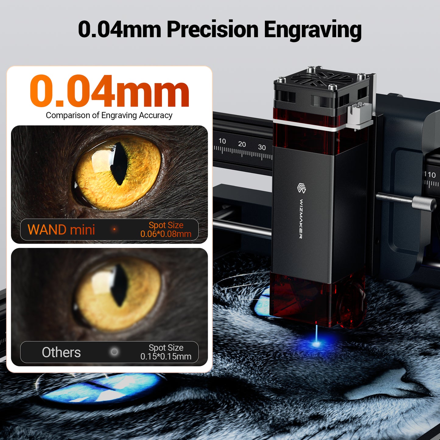 WizMaker WAND Mini 3.5W Laser Engraver