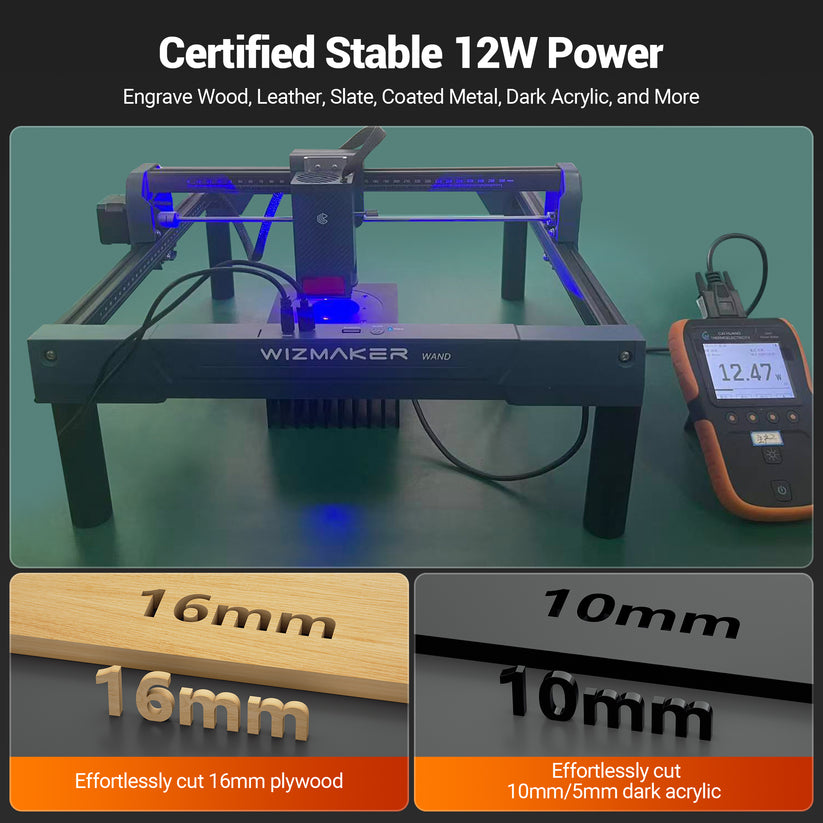 WizMaker WAND 12W Laser Engraver – WIZMAKER