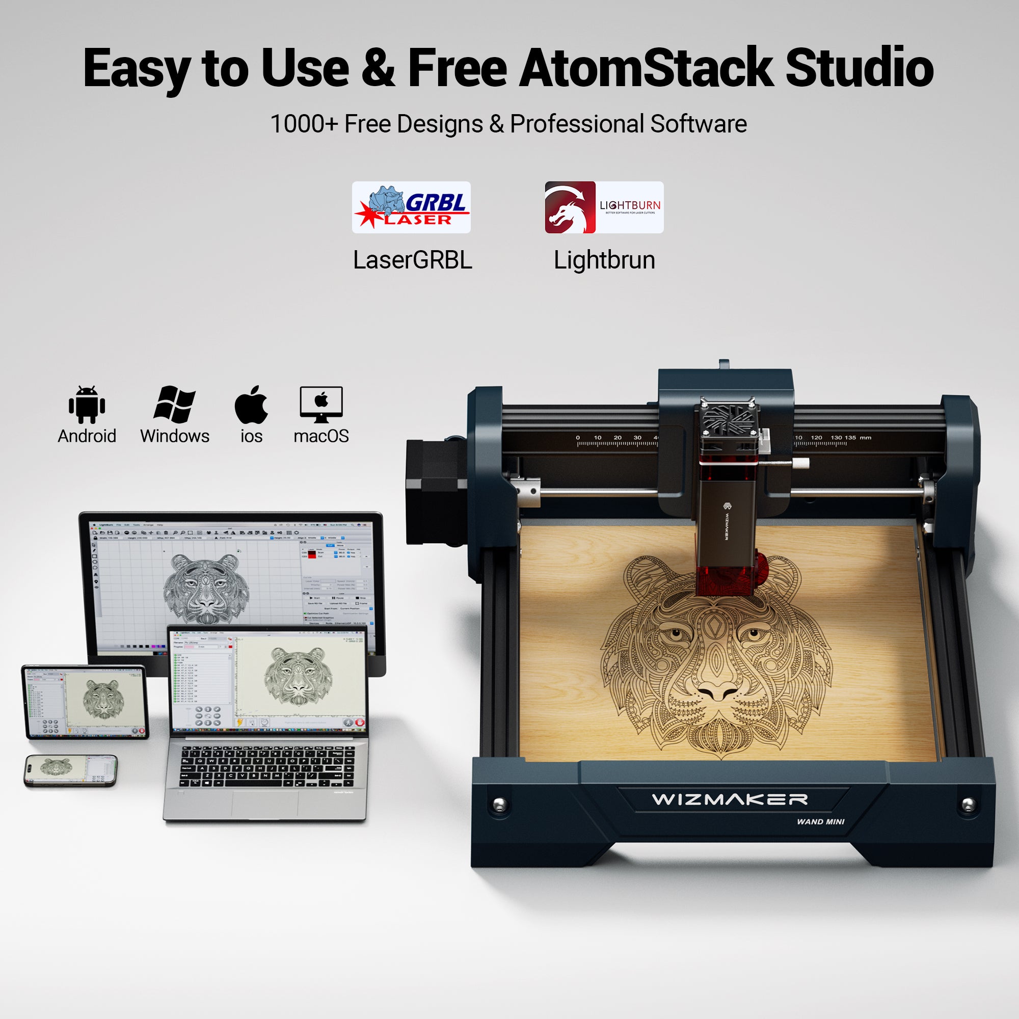 WizMaker WAND Mini 3.5W Laser Engraver – WIZMAKER