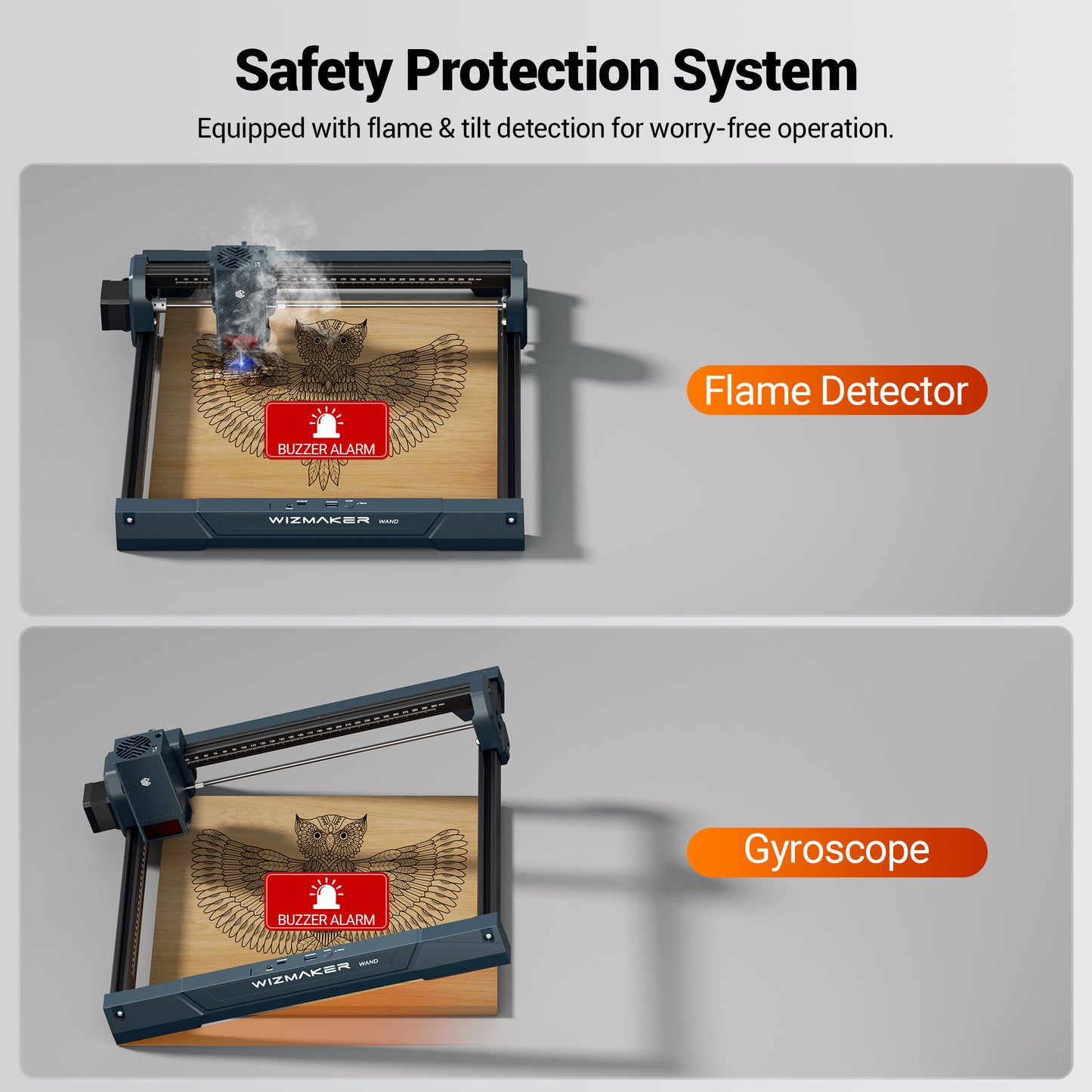 WizMaker WAND 7W Laser Engraver