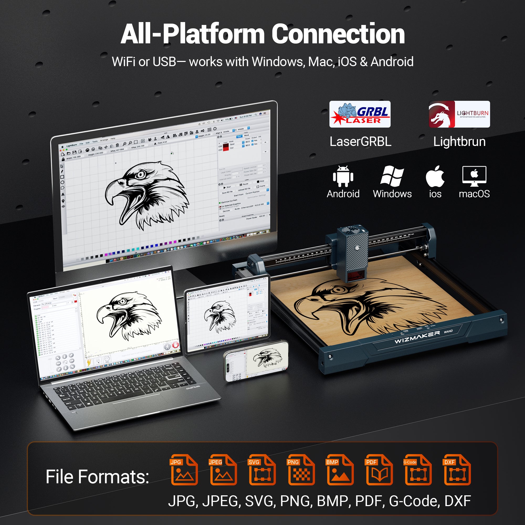 WizMaker WAND 12W Laser Engraver – WIZMAKER