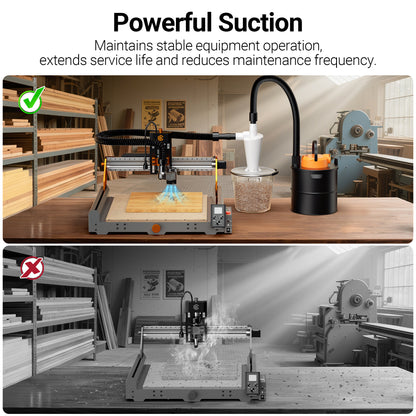 Maintain safe, healthy and stable working environment with WizMaker Dust Collector for Artisan 01 CNC Machine