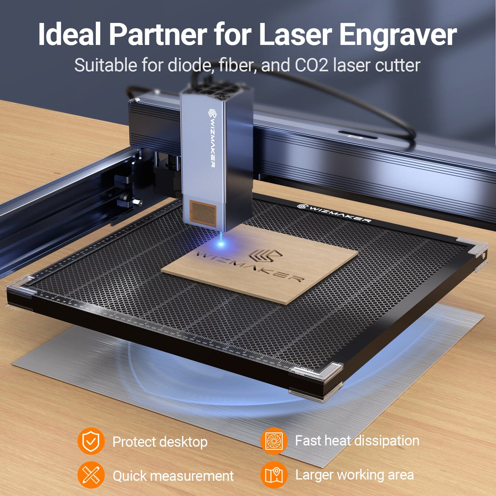 CO2 or Diode Laser Engraver Cutting Machine Laser Honeycomb Laser