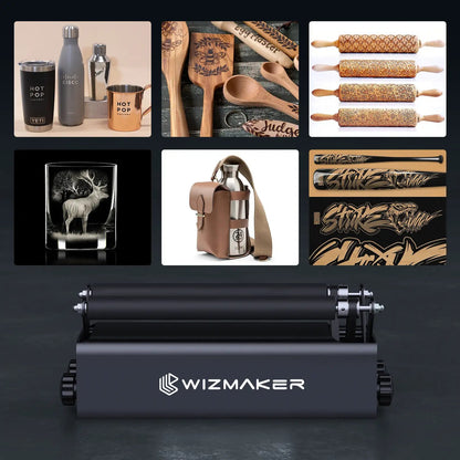 WIZMAKER Automatic Rotary Roller 24W for Laser Machine WIZMAKER 