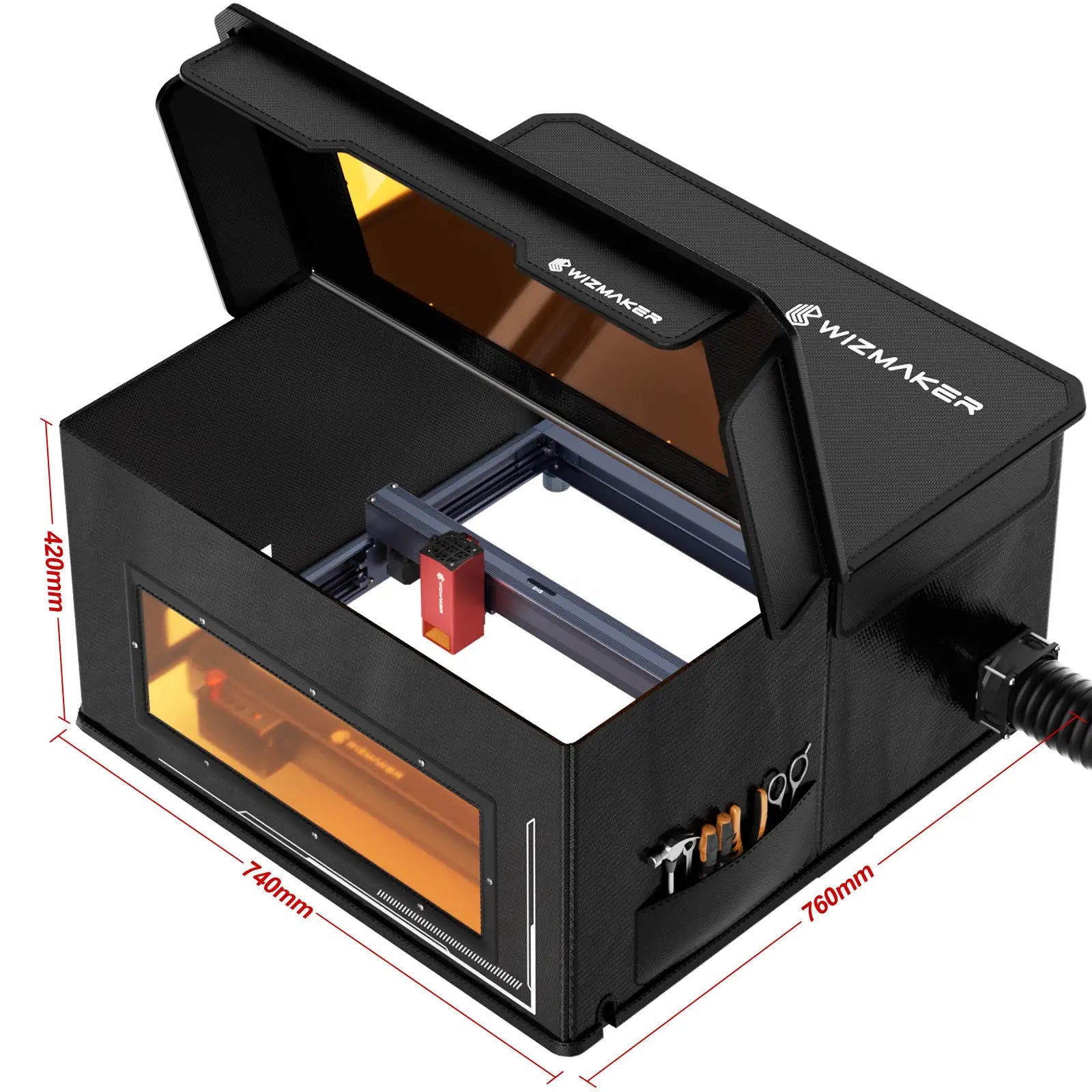  WIZMAKER Air Assist for L1 Laser Engraver, Air Assist