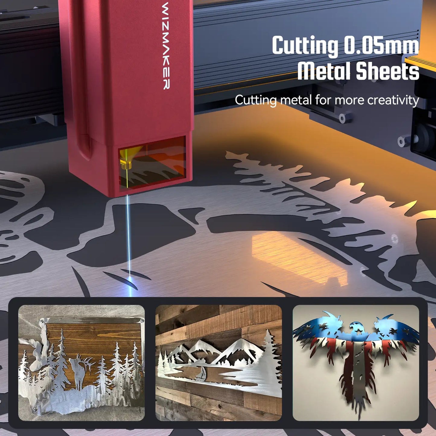 WIZMAKER L1 20W Laser Engraver Cutting Machine with Air Assist WIZMAKER 