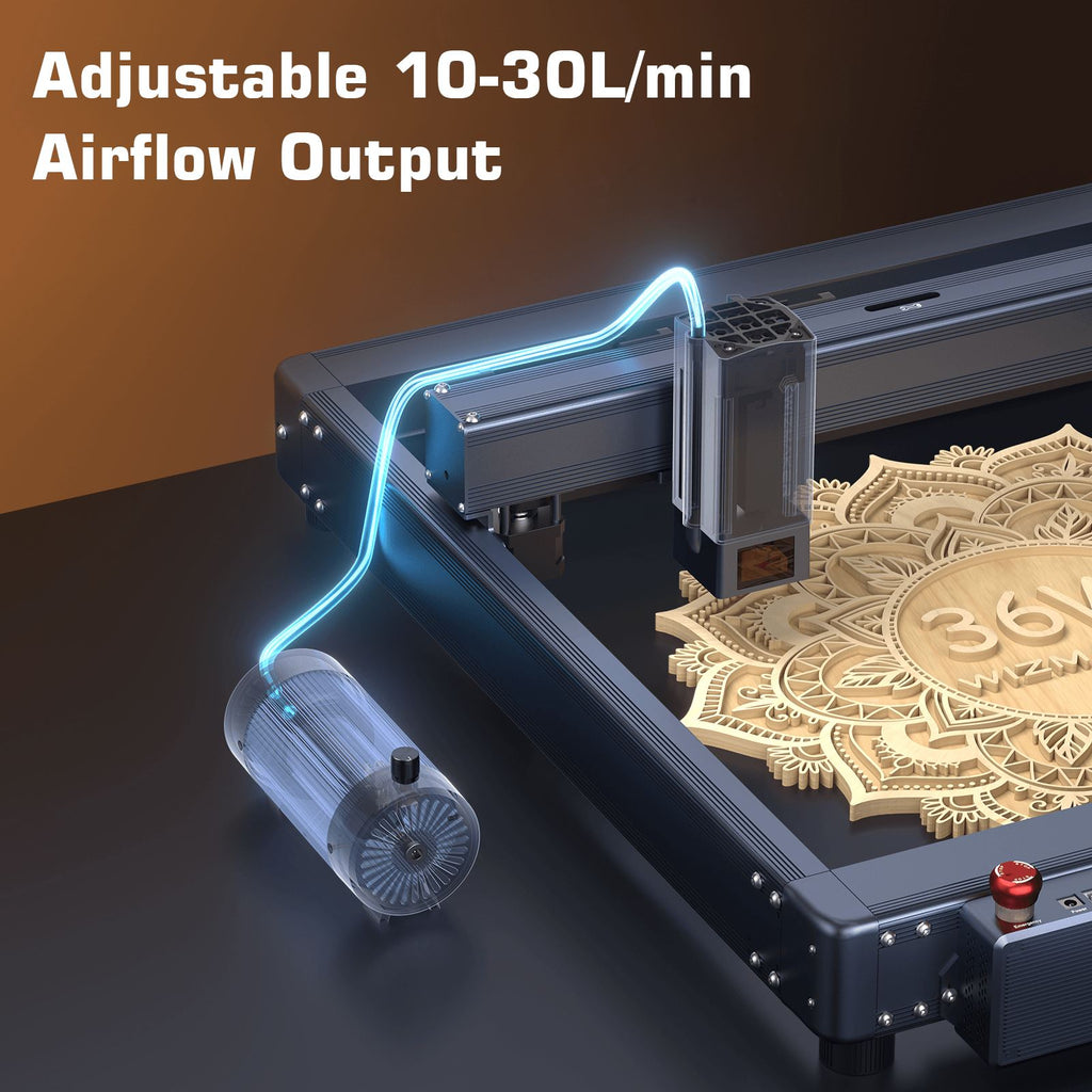WIZMAKER L1 36W Laser Engraver Cutting Machine with Air Assist & Honey