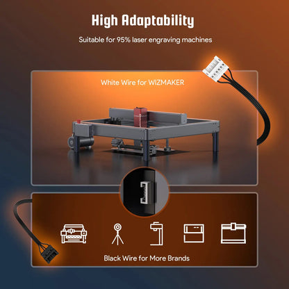 WIZMAKER Multi-Function Chuck and Roller Rotary for Most Laser Machine WIZMAKER 